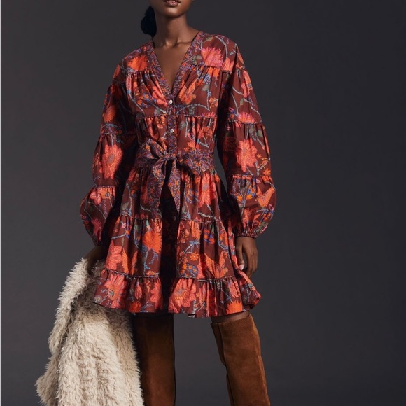 Anthropologie x Farm Rio Button Front Dress - Picture 5 of 9